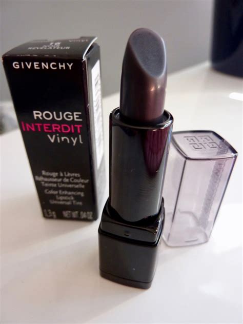 givenchy vinyl lipstick noir|More.